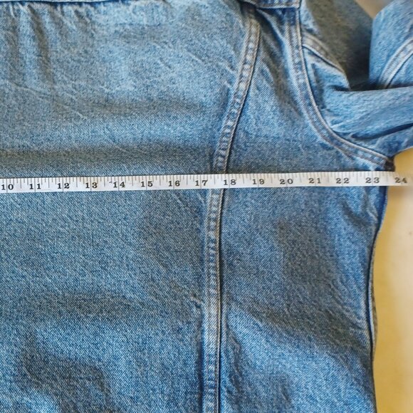 Vintage 80s Levis Denim Blue Jean Trucker Jacket 70506-0217 Size 46 Made in USA - Picture 12 of 16